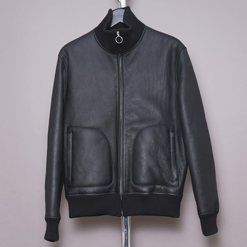 Sandro shearling jacket - shearling, xl