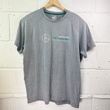 Men's Puma Mercedes AMG Petronas F1 Team T-Shirt Grey XXL Motorsport Race Tee