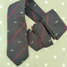 Vintage 1980s SEPPI 007 James Bond EON Productions Necktie Tie Film Merchandise