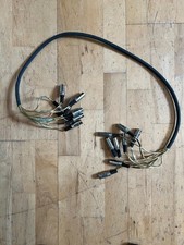 8-way MIDI multicore loom cable / snake. Length: 1.15m. Black.