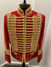 Red Napoleonic Hussar Wool