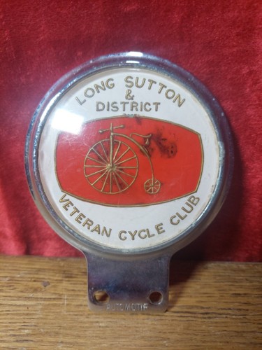 Vintage car badge long - car, sutton