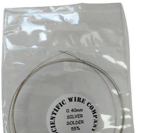 0.4mm silver solder wire 2mt