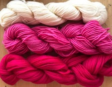3 skeins pure wool yarn