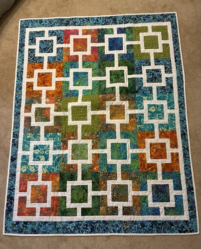 Lap quilt throw multi - lap, or