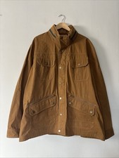 Mens Orvis Field / Chore Jacket Coat Tan Brown Size XL