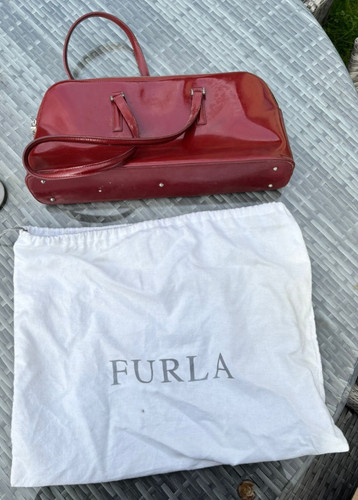 Furla red patent leather - red,