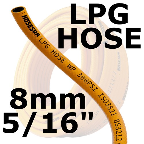 Lpg hose pipe - 8mm, gas