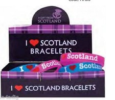 SILICA BRACELETS - I LOVE SCOTLAND PINK OR BLUE