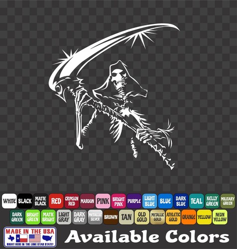 Reaper skull sticker - reaper, grim