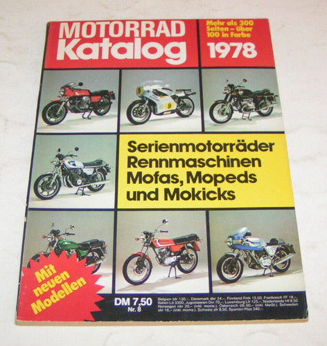 Motorcycle catalog 1978 - 1978,