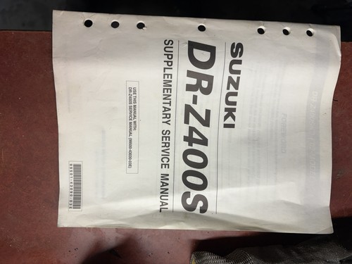Suzuki z400sm supplementary - dr-z400sm,