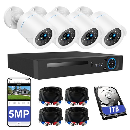 5mp cctv system kit home - 5mp,