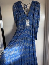 Oliver Bonas Blue and Metallic