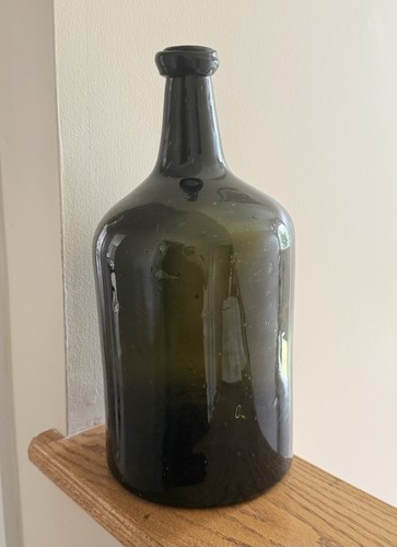 Large antique black glass - large,