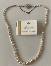 Vintage Lotus Simulated Pearl