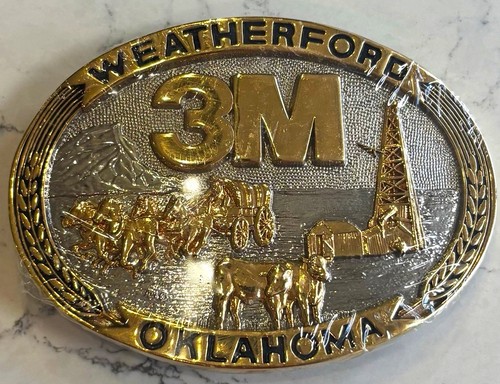 Vtg company belt buckle - company,