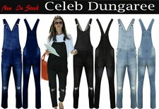 Women's Ladies Denim Dungarees