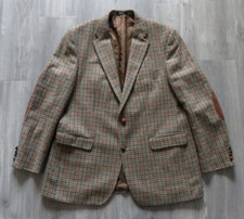 BARBOUR MEN'S PURE NEW WOOL COUNTRY HACKING BROWN BLAZER JACKET SIZE 56 44R XL