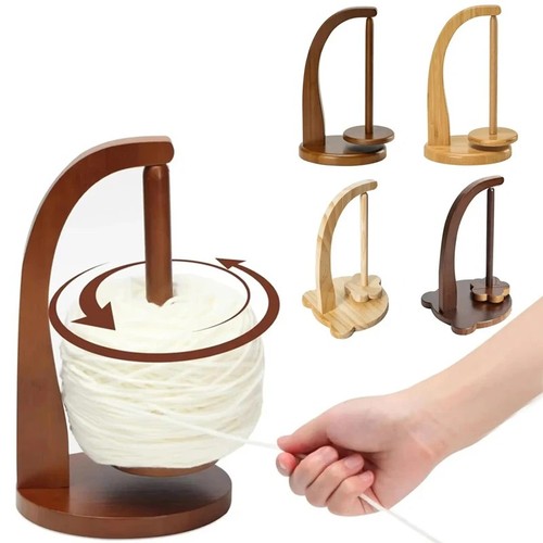 Magnetic wooden yarn holder - wooden,