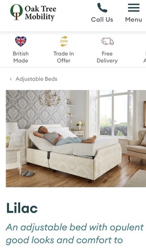 Adjustable bed 6 - adjustable,
