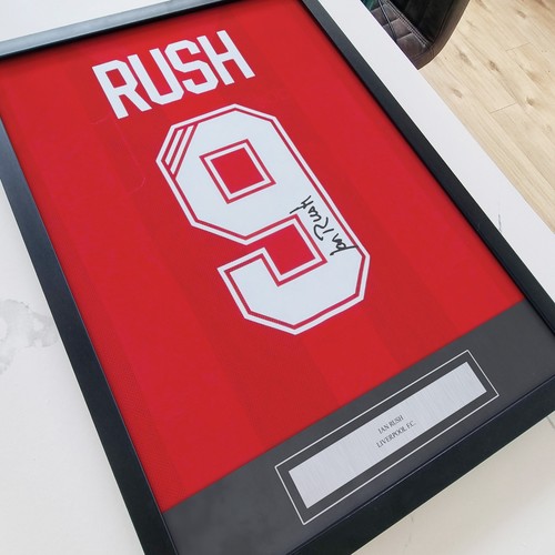 Ian rush signed print - ian,