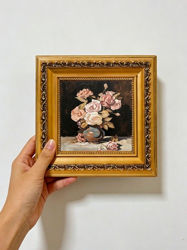 Vintage rose vase still life - rose,