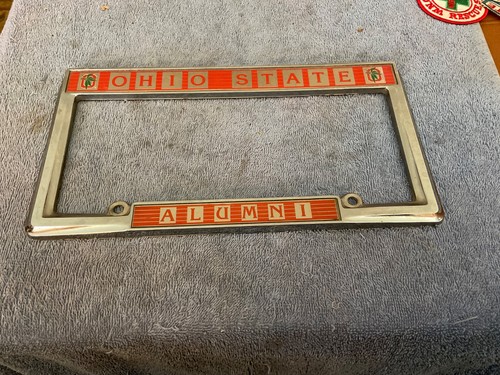 Metal license plate frame ohio - license,
