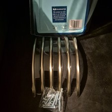 B&Q satin nickel Finish 128mm T Bar Pull - 6 Cupboard Handles