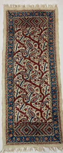 Vintage indian kalamkari hand - indian,