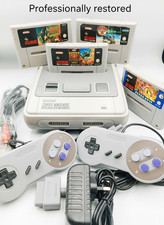 Super Nintendo SNES Restored Console Bundle Desert Strike Games Bundle 2X pads