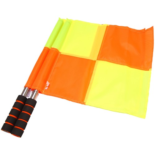 Soccer referee flags - referee, with
