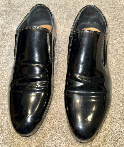 Black patent shiny shoe - shiny,