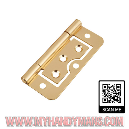 Brass flush door hinges - flush,