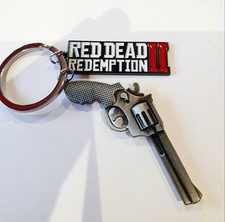 Rockstar Games Red Dead Redemption 2 Gun & Title Tag Keychain Keyring Bag Tag