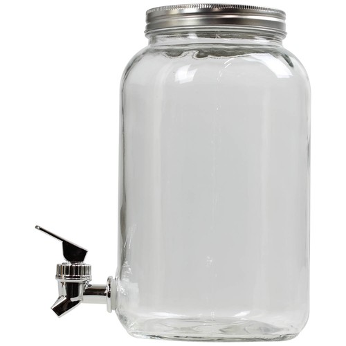 Litre clear glass drinks - clear,