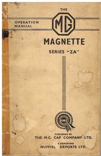 Magnette series original - mg,