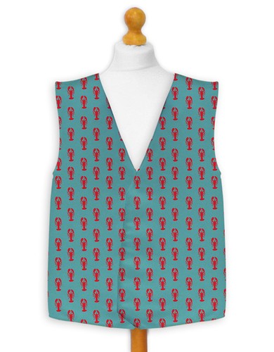 Lobster blue design fancy - blue,