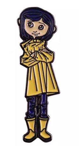 Coraline doll pin enamel - doll,