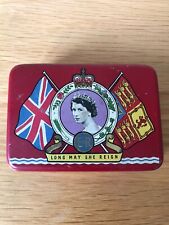 VINTAGE OXO TIN LONG MAY SHE REIGN CORONATION OF QUEEN ELIZABETH 11 MAJESTY 