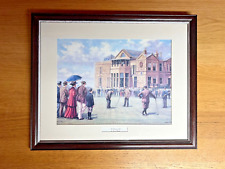 GOLF PRINT FRAMED THE WINNING