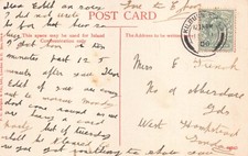 FAMILY HISTORY - GENEALOGY POSTCARD - FRENCH - HAMPSTEAD ABERDARE GARDENS