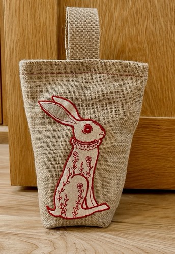 Handmade jute door - door, hare