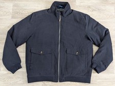 James Pringle Navy Padded Bomber Harrington Jacket Size Large L
