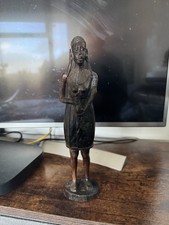 Genuine Masai Mara Tribal Wood Statuette Sculpture African Art