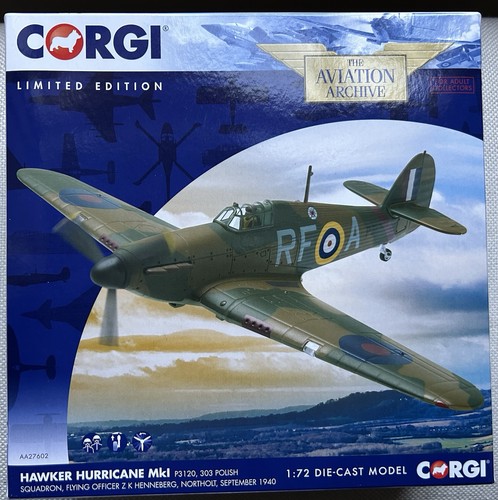 Corgi aa27602 hawker hurricane - corgi,