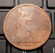 1865 Victoria One Penny