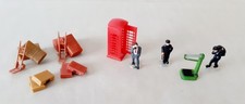 Merit OO Gauge Model Railway Figures & Accessories Coalmen, Phone Box, Cases etc