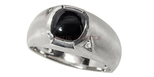 Natural black onyx - natural, gemstone