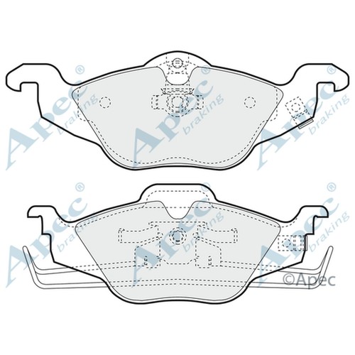 Brake pads set for - pads, vauxhall
